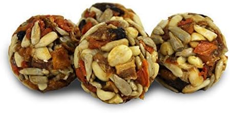 Yum Balls! - Rodent Munchies - Healthy Natural Treat With Seeds, Fruit & Nuts - Squirrels, Chinchillas, Prairie Dogs, Degus, Rats, Hamsters, Gerbils, Rabbits, Guinea Pigs And Other Small Pets