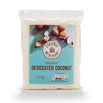 Coconut Merchant Organic Desiccated Coconut - 500G (1.1Lbs) : Grocery & Gourmet Food