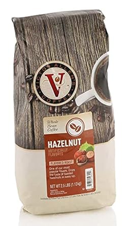 Victor Allen’s Coffee Hazelnut Flavored, Medium Roast, Whole Bean Coffee, 2.5lb Bag