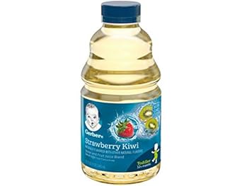 Gerber Water & Fruit Toddler Juice Blend, Strawberry Kiwi, 32 Ounce Bottles