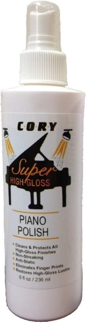 Cory Super High Gloss Piano Polish 8 Ounce Bottle for Pianos With High Gloss Finishes : Health & Household