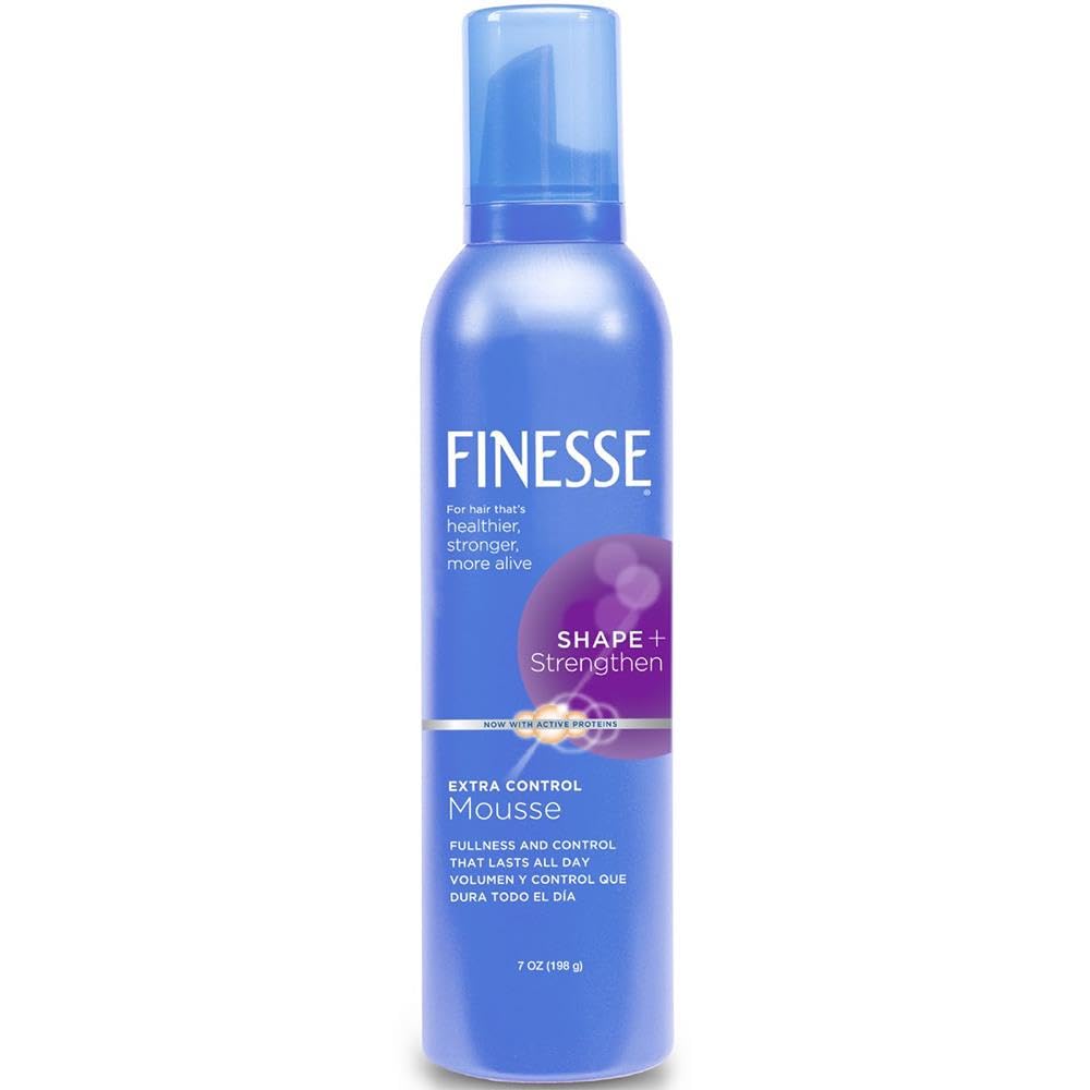 Finesse Shape Plus Strengthen Extra Control Mousse, 7 Ounce : Beauty & Personal Care