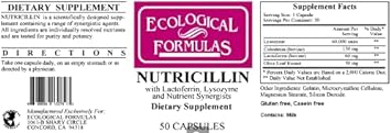 Ecological Formulas - Nutricillin 50 caps [Health and Beauty]