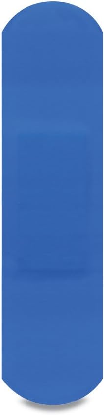 Dependaplast Food Area Blue Plasters With High Visibility And Metal Detection Properties, Easily Detectable, Individually Wrapped 7 cm x 2 cm, Blue (Pack of 100) : Amazon.co.uk: Health & Personal Care