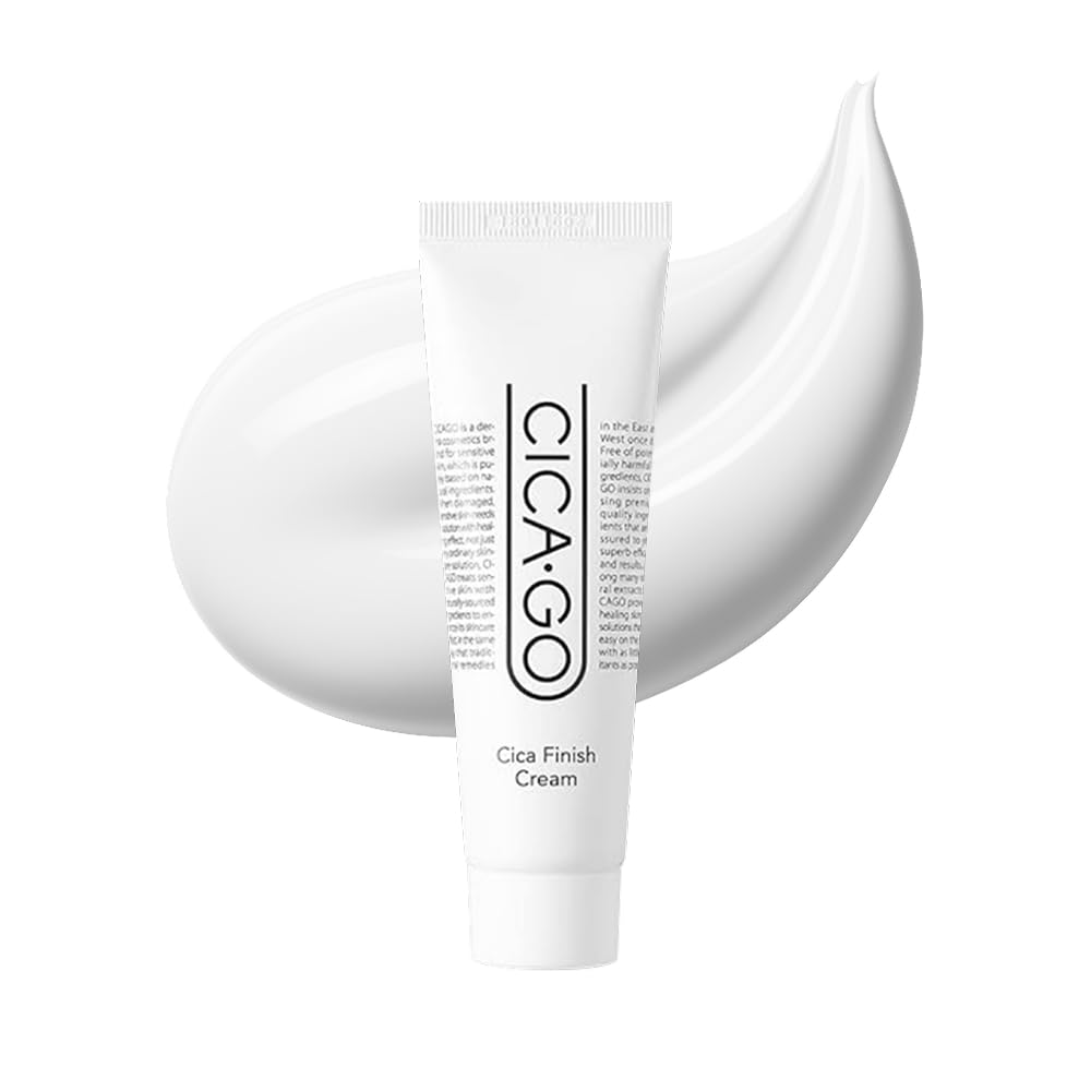 Isoi Cicago Cica Finish Cream, Soothing & Hydrating Moisturizer With Centella Asiatica, Lightweight Facial Cream For Sensitive Skin, Korean Skin Care (1.69 Fl.Oz, 50Ml)