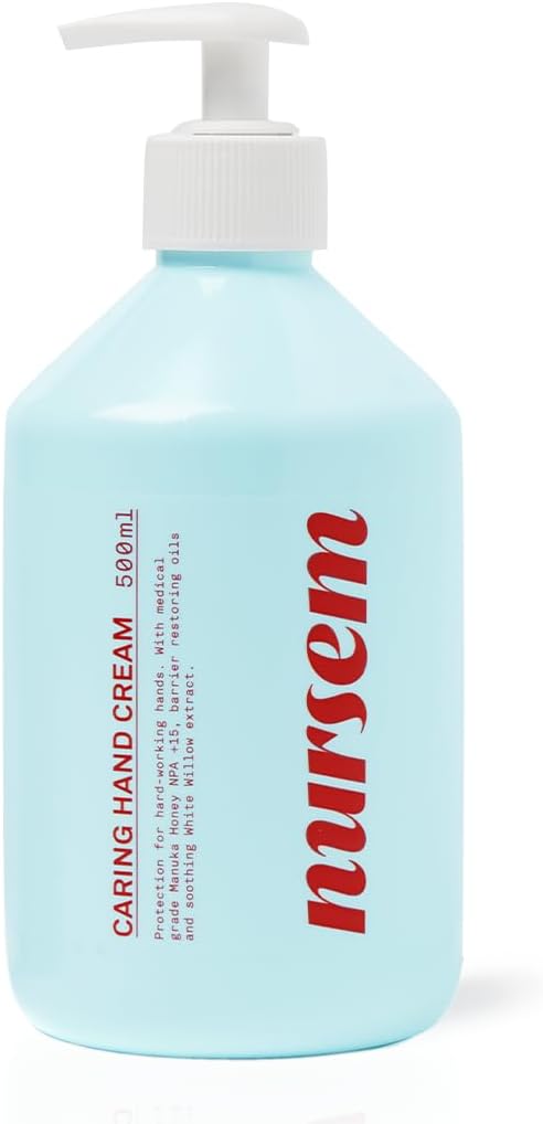 Nursem Caring Hand Cream – 500Ml | Fast-Absorbing Natural Hand Cream For Very Dry Skin | Fragranced Moisturizer For Deep Hydration, Skin Repair & Protection For Dry, Cracked Hands
