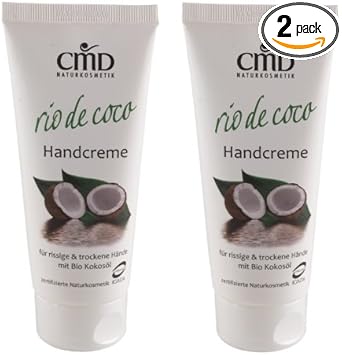 Cmd Rio De Coco Hand Cream With Coconut Oil Pack Of 2 (Organic, Vegan, Natural Cosmetics) Coconut