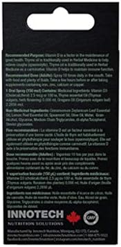 Innotech Nutrition Colflex Oregano Throat Spray, Cinnimon /Lemon - 25 ml : Health & Household