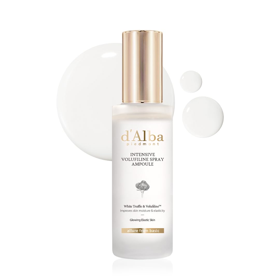 D'Alba Intensive Vegan Volufiline Spray Ampoule, Premium Elasticity Care Treatment, 50,000Ppm Volufiline Ampoule, Ultimate Skin-Firming, 1.69 Fl.Oz