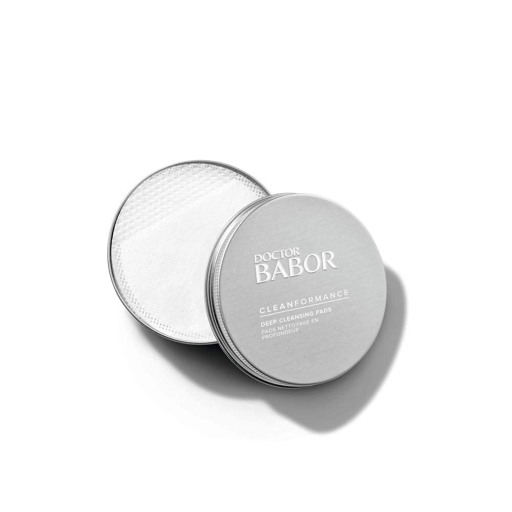 Babor Cleanformance Deep Cleansing Pads, Skin Refining Cleansing Pads With Prebiotics And Probiotics, Clean Beauty, Vegan