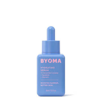Byoma Hydrating Serum Refill - Barrier Repair Serum - Moisturizing Face Serum With Squalane, Glycerin & Ceramides For Glowing, Dewy Skin - Hydrating Facial Serum For Dry Skin - 1.01 Fl. Oz Refill