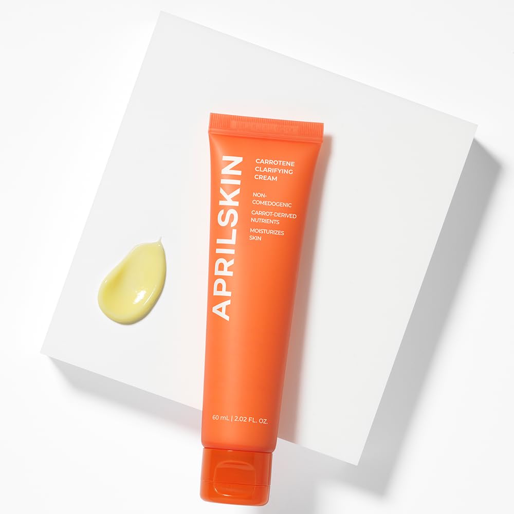 Aprilskin Carrotene Clarifying Cream | Oily, Sensitive, Blemish-Pron Skin| Removes Blemishes, Balancing & Skin Protecting With M-Peptide | 2.02 Oz | No Sulfates And Artificial Fragrance : Beauty & Personal Care
