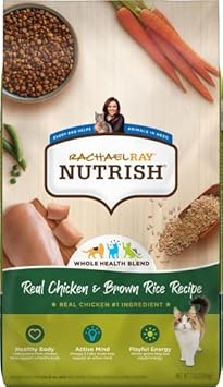 Rachael Ray Nutrish Premium Natural Dry Cat Food With Added Vitamins, Minerals & Other Nutrients, Real Chicken & Brown Rice Recipe, 3 Pound Bag