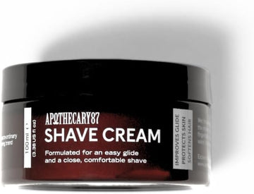 Apothecary 87 Shave Cream | Premium Formulation | Thick Shaving Cream For Men, Protects And Hydrates Skin, Reduces Irritation | 100Ml