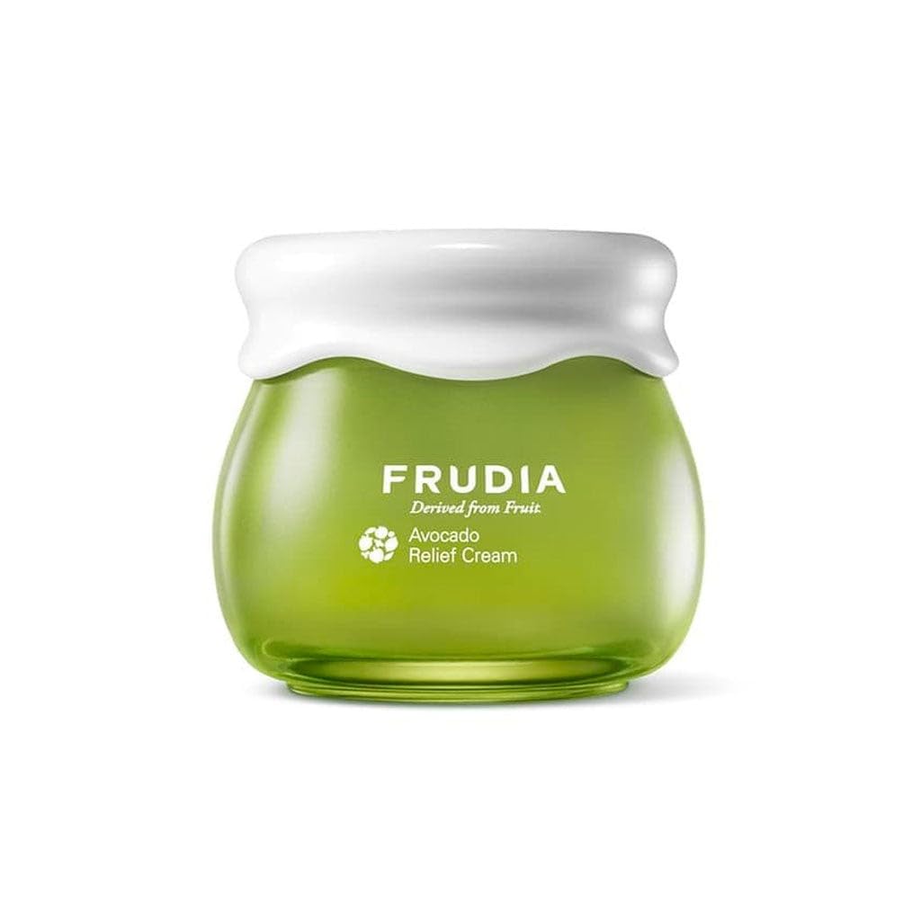 Frudia Avocado Relief Face Cream, Calming Korean Face Moisturizer W/62% Avocado Extract, Centella Asiatica & Madecassosidex4 For Dry, Sensitive Skin (1.94 Fl Oz)