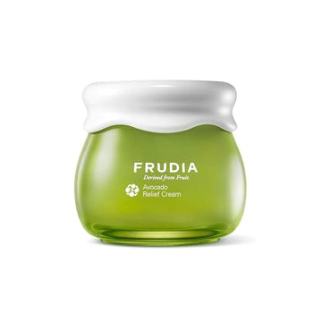 Frudia Avocado Relief Face Cream, Calming Korean Face Moisturizer W/62% Avocado Extract, Centella Asiatica & Madecassosidex4 For Dry, Sensitive Skin (1.94 Fl Oz)