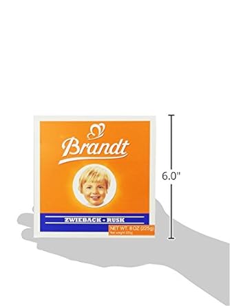 Brandt Zwieback, 8-Ounce Box (Pack of 10) : Baby