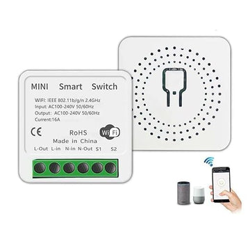 Protium WiFi Smart Light Switch – Voice Control with Alexa, Google Assistant & IFTTT, Remote Access via Smart Life App