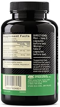 Optimum Nutrition Muscle Recovery And Endurance Supplement For Men And Women, Zinc And Magnesium Supplement