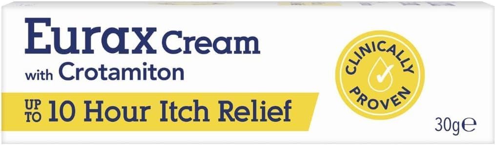 Eurax Itch Relief Cream, Hydrating Relief From Itchy & Irritated Skin, Alleviates Itching From Rashes, Eczema, Dermatitis & Chickenpox, Dermatologist Recommended, Contains Crotamiton, 1 X 100G