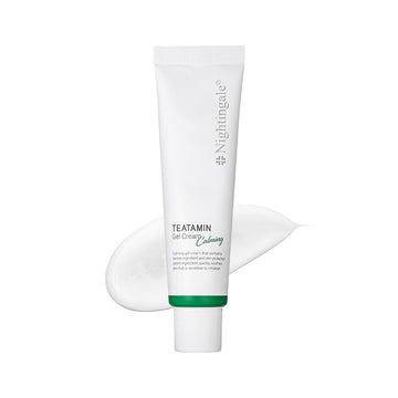 Nightingale Teatamin Calming Gel Cream, Redness Relief For Face, Moisturizer Face Cream, Soothing For Sensitive & Troubled Skin, With Tea Tree Complex & Vitamin, Hypoallergenic, Korean Skin Care
