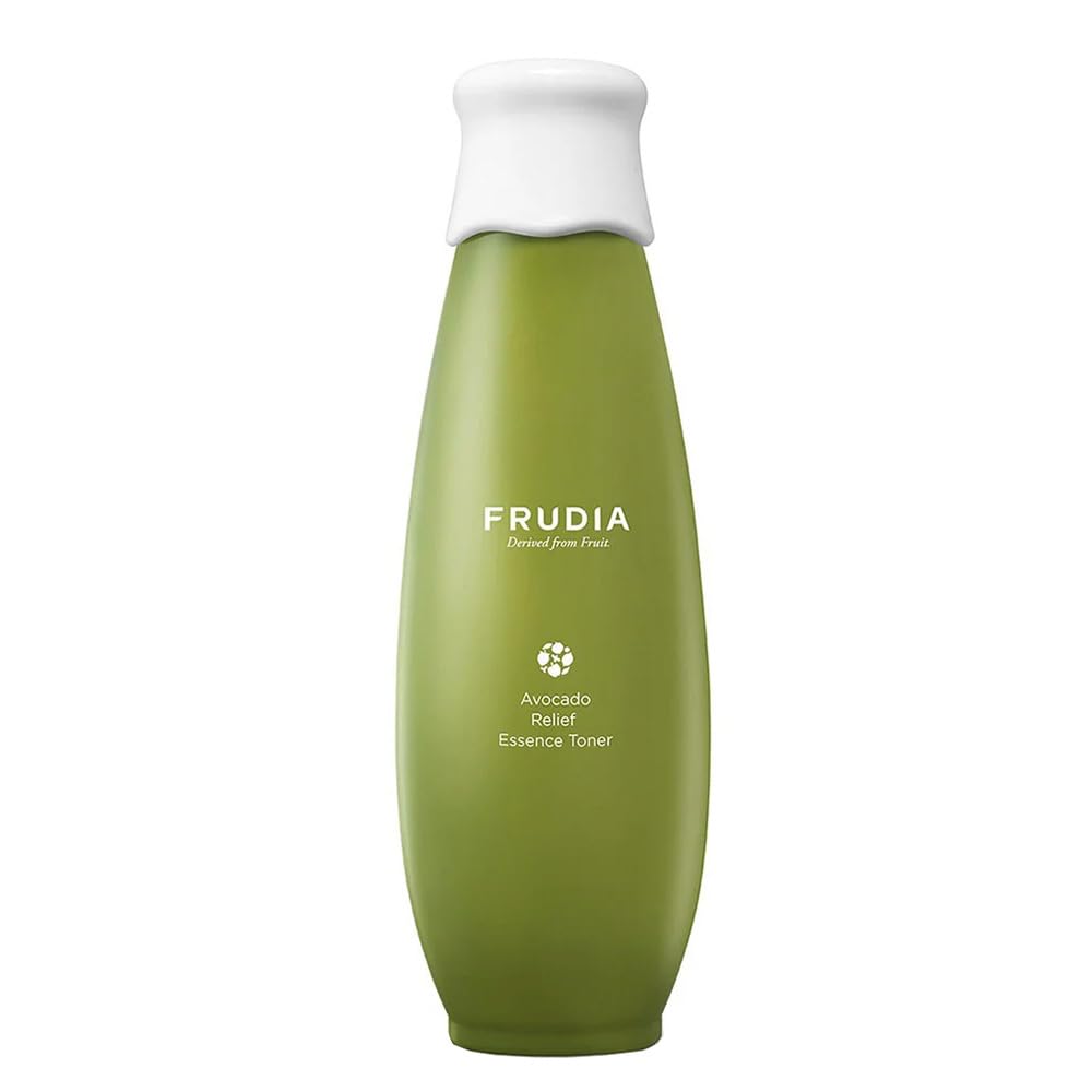 Welcos Frudia Avocado Relief Essence Toner | Calming Toner For Face W/Avocado Extract, Centella Asiatica Extract & Madecassosidex4 | Korean Skin Care Soothing Toner For Sensitive Skin (6.59 Fl Oz)