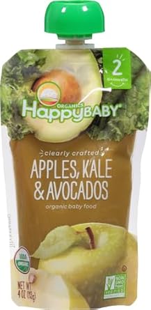 Happy Baby Apple Kale Avocado, 4 Oz Pouch
