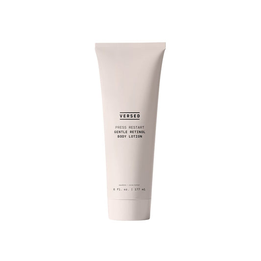 Versed Body Lotion Duo - Press Restart Gentle Body Lotion & Total Package Replenishing Body Lotion with Mineral SPF 30 Sun Protection (2 Products, 6 oz Each)