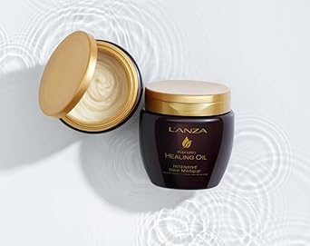 L'ANZA Keratin Healing Oil Intensive Hair Masque for Damaged Hair, Nourishes, Repairs, and Boosts Hair Shine and Strength for a Silky Look, Sulfate-free, Paraben-free, Gluten-free (7.1 Fl Oz) : Beauty & Personal Care