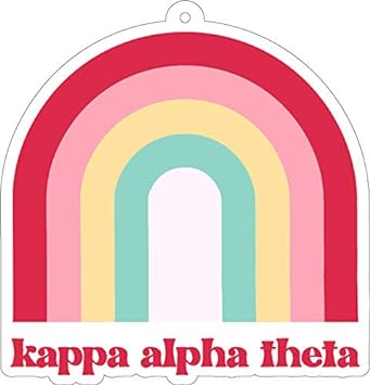 Sorority Shop - Kappa Alpha Theta - Rainbow Air Freshener - 2/Pack - Flowers & Sunshine Scent