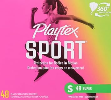 Playtex Sport Tampons, Super Absorbency, Fragrance-Free - 48Ct