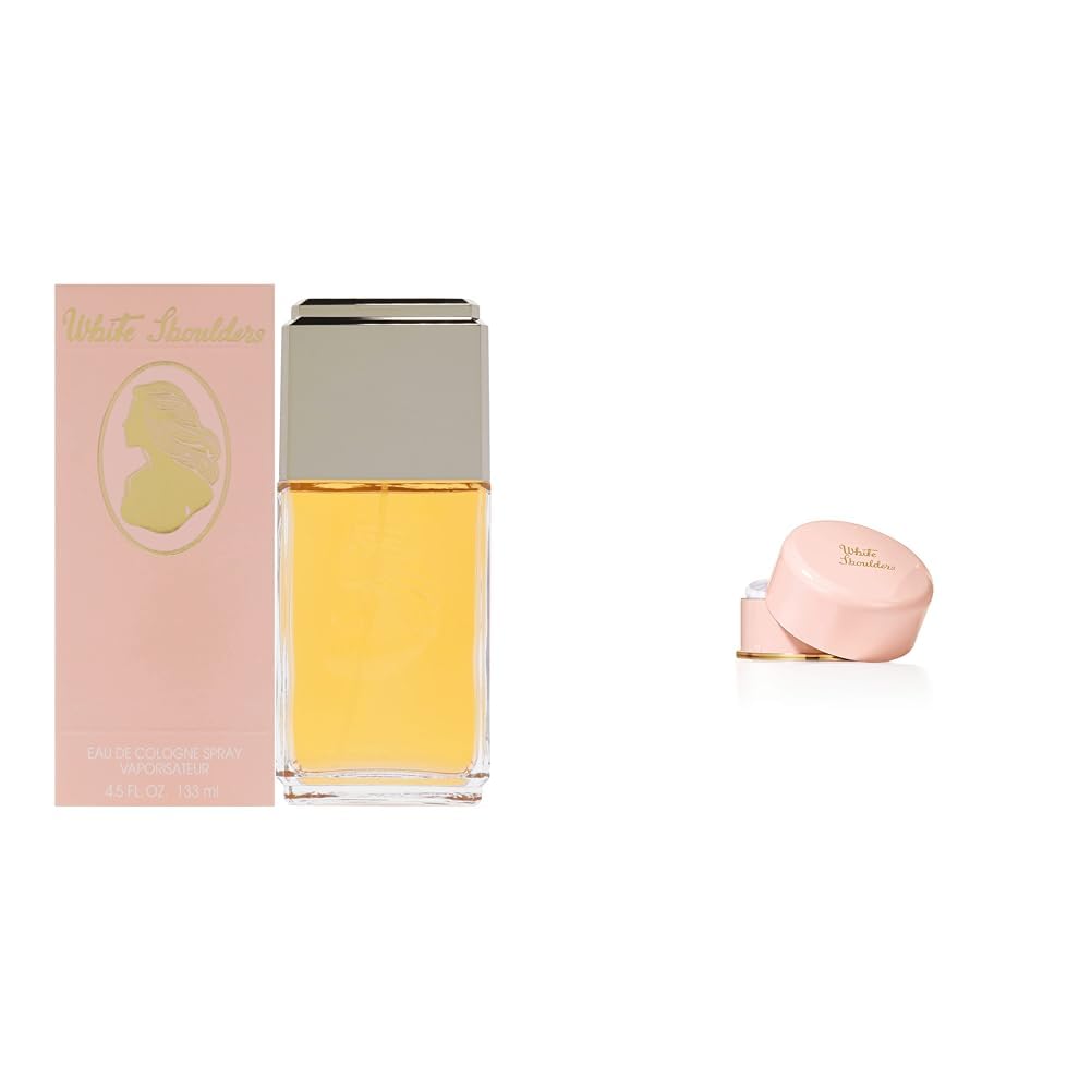 Evyan Women'S Cologne, White Shoulders, Eau De Cologne Edc Spray, 4.5 Fl Oz & Perfume Bath Powder For Women, White Shoulders, 2.6 Oz