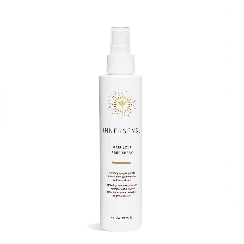 Innersense Organic Beauty - Natural Hair Love Prep Spray For Body, Style Retention + Thermal Care | Non-Toxic, Cruelty-Free, Clean Haircare (Full Size, 6 Fl Oz | 198 Ml)