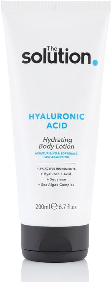 The Solution Hyaluronic Acid Hydrating Body Lotion (200Ml). Hyaluronic Acid Moisturiser With Sea Algae Complex, Night Moisturiser, Day Cream For Body, Vegan & Cruelty Free Womens Moisturiser