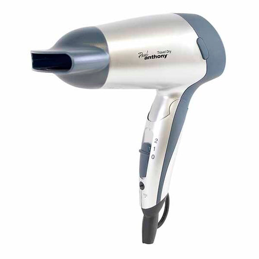Paul Anthony 'Travel Dry' 1200W Travel Hair Dryer - Silver