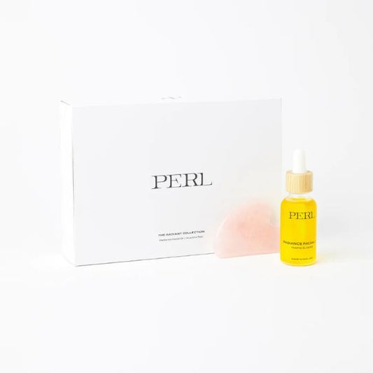 Perl Cosmetics Radiance Facial Oil & Gua Sha Tool Set
