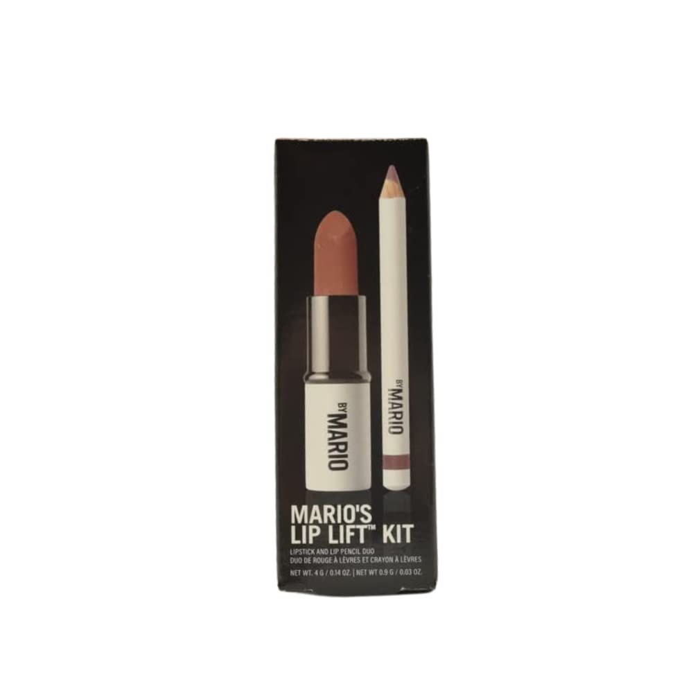 Makeup By Mario Mario'S Lip Lift Kit - Pink Nude:: Ultra Suede Lipstick In Sam And Sculpting Lip Pencil In Hugh