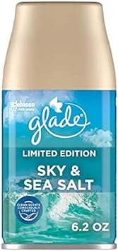 Generic Glade Limited Edition Sky and Sea Salt Automatic Air Freshener Refill 6.2 oz,Blue : Health & Household