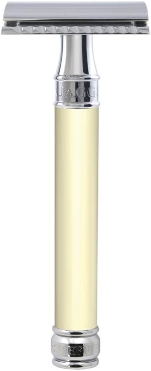 Edwin Jagger De Safety Razor, Extra Long' Handle, Ivory