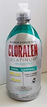 Cloralen Platinum Splash Free Bleach Liquid Gel, 20.29 fl oz : Health & Household