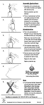 Rhinase Allergy Relief Saline Nasal Spray – Steroid Free, Dual Wetting Agent & Salt Formulation, 300 Sprays For Dry Nose, Allergy, Nosebleeds From Nasal Dryness : Health & Household
