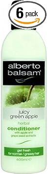 Alberto Balsam Herbal Conditioner - Juicy Green Apple (350Ml) - Pack Of 6