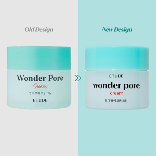 Etude Wonder Pore Cream, Face Moisturizer For Sensitive Skin, Hypoallergenic Skin Care Solution, Watery Gel Formula Moisturizing Cream With Sebum Control, Korean Skin Care, Beauty (2.5 Fl Oz)