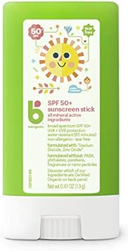 Babyganics Spf 50 Travel Size Baby Sunscreen Stick Uva Uvb Protection | Water Resistant |Non Allergenic, 2 Pack