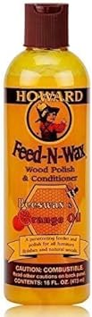 Howard FW0016 Feed-N-Wax Wood Polish and Conditioner, 16-Ounce (3-Pack) : Health & Household