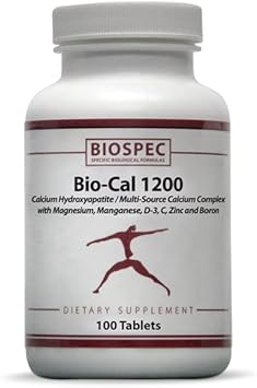Bio-Cal 1200 – Superior Bone Support Complex W/ Mcha, Vitamin D3, Vitamin K2 (Mk-7), Magnesium, Zinc, And Other Nutrients