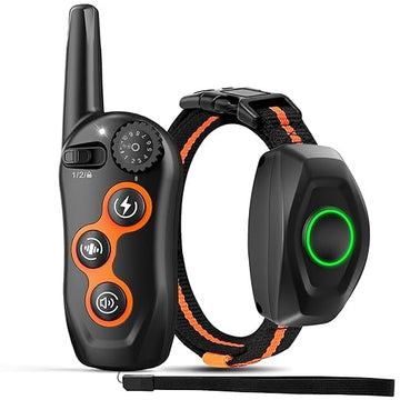 Dog Shock Collar with Remote-Training Guide Included eep Vibration Shock, Unmatched 4-Mile Range Waterproof Rechargeable, Fits All Dogs, US Tech