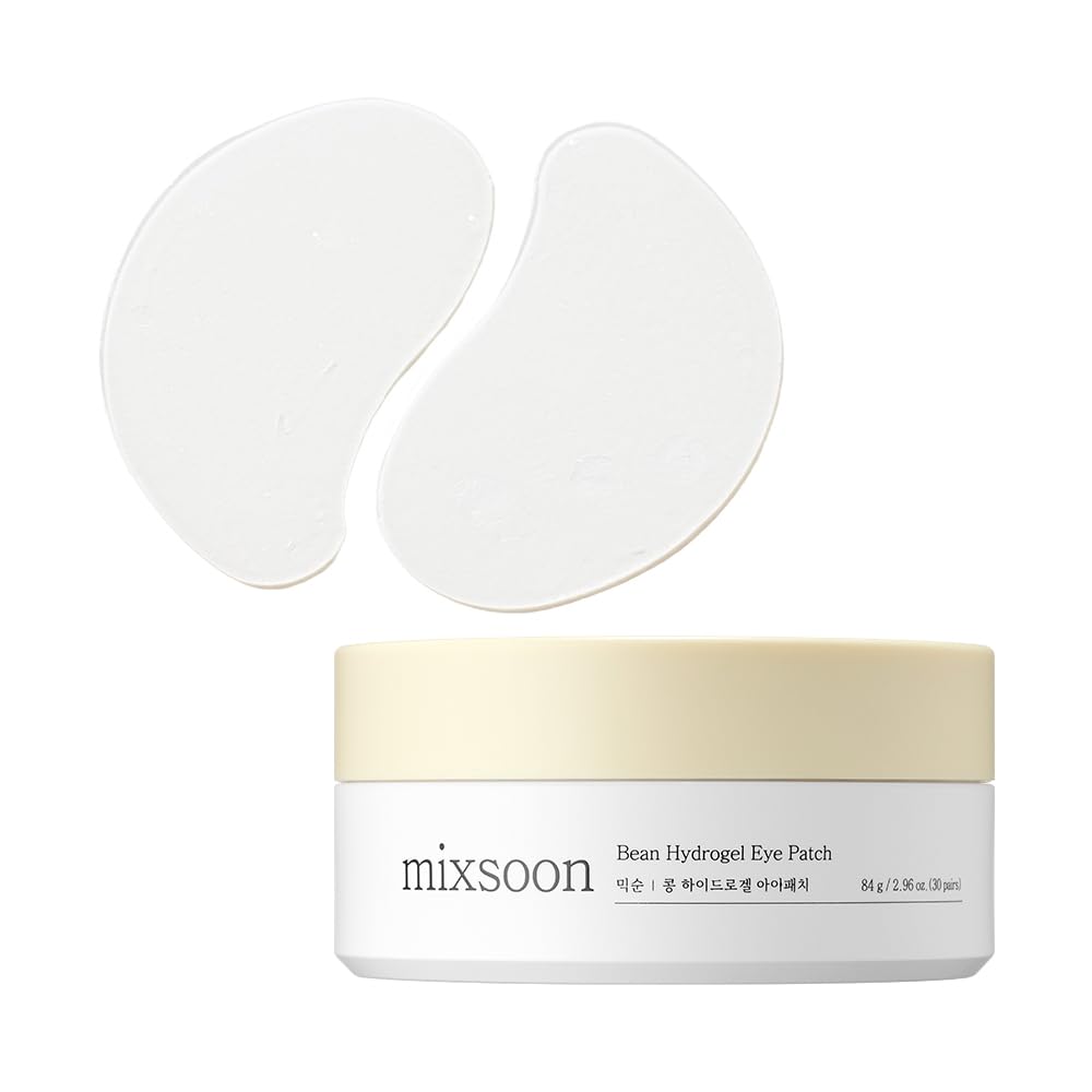 Mixsoon Bean Hydrogel Eye Patch 84 G / 2.96 Oz. (30 Pairs) Korean Glass Skin Care Under Patch Hydrating Radiance Easy Patch Fore Korean Glass Skin Care : Beauty & Personal Care