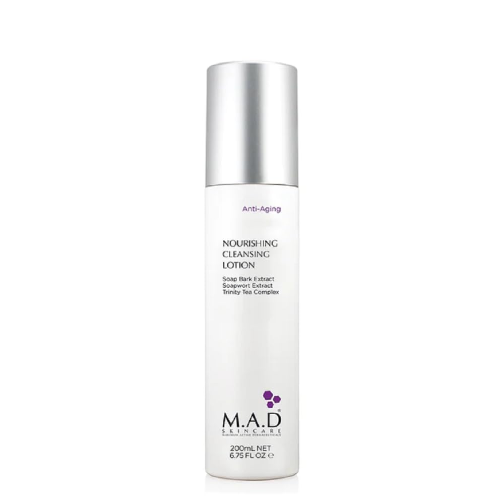 M.A.D Skincare Anti-Aging Nourishing Cleansing Lotion - Non-Drying, Gentle Cleansing