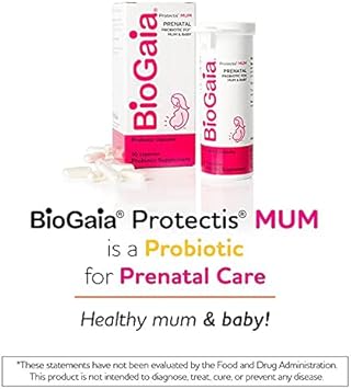 Biogaia Protectis Mum | A Prenatal Probiotic | Helpful For Mom & Baby | Support Baby'S Developing Digestive & Immune Systems | Boosts Mom'S Immune Defenses & Promotes Good Digestive Health | 30 Count